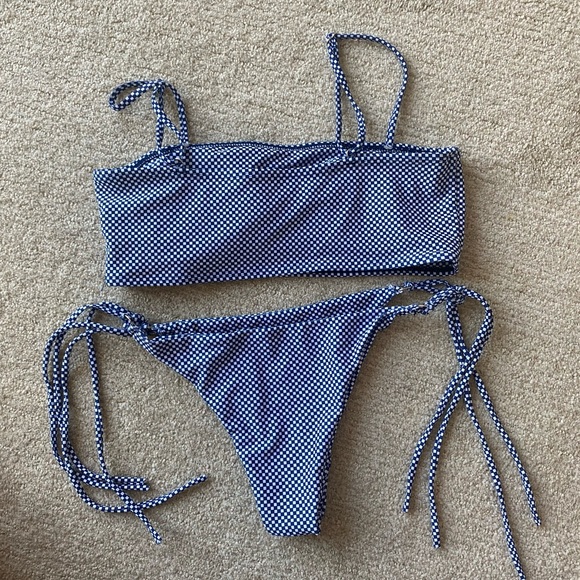 Checky Two Piece Bikini - Picture 2 of 4